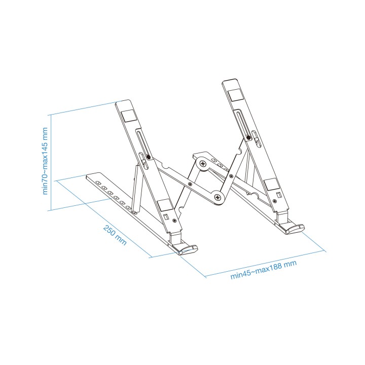 Soporte Elevador TooQ 11-15" 5Kg Plata (TQLRS0033-AL)