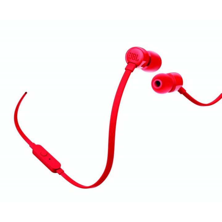 Auriculares JBL Intraurales 3.5mm Rojos (T110RED)