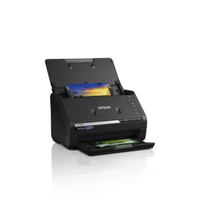 Escáner Epson FastFoto FF-680W A4 Negro (B11B237401)