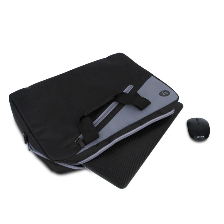 Maletín+Ratón NGS Monray 15.6" Negro (MASTERKITBLACK)