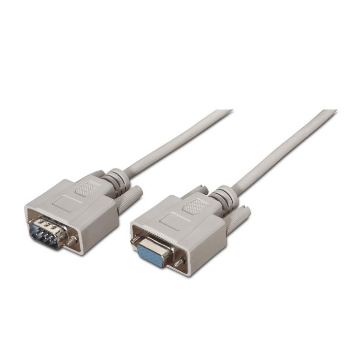 Cable AISENS RS232 DB9/M a DB9/H 1.8m Beige (A112-0065)