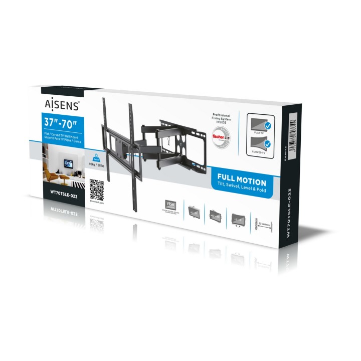 Soporte Pared AISENS 37-70" Gira/Inclina (WT70TSLE-023)