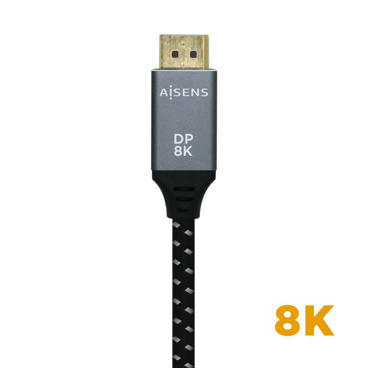 Cable AISENS DP/M a DP/M 0.5m Gris/Negro (A149-0434)