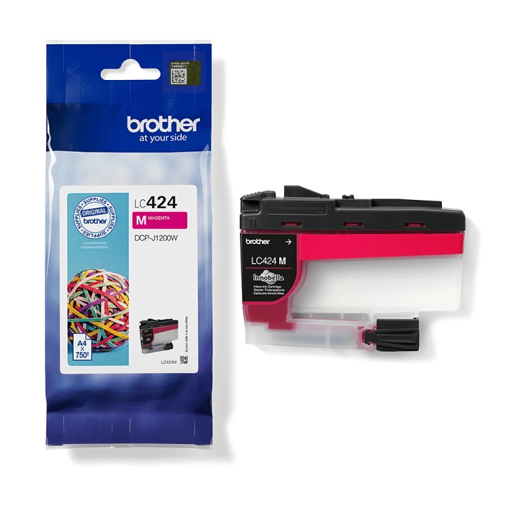 Tinta BROTHER Magenta 750 páginas (LC424M)
