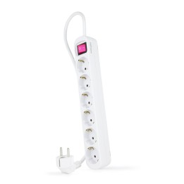 Regleta Nanocable 6xSchuko Interruptor (10.37.0006)