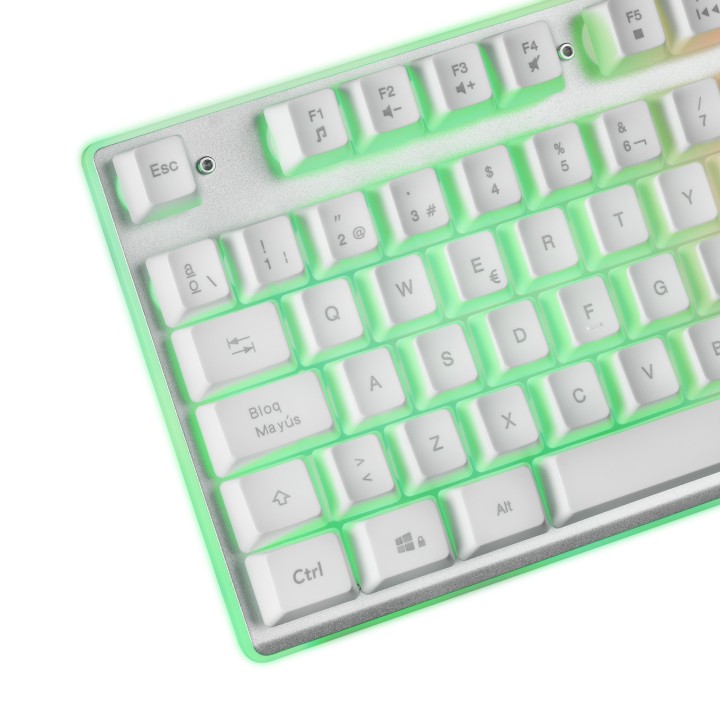 T+Ratón Mars Gaming + Alfombrilla XXL Blanco (MCPXWES)
