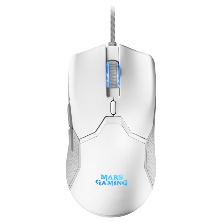 T+Ratón Mars Gaming + Alfombrilla XXL Blanco (MCPXWES)