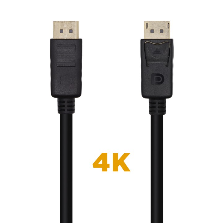 Cable AISENS DP 1.2/M a DP 1.2/M 1m Negro (A124-0455)