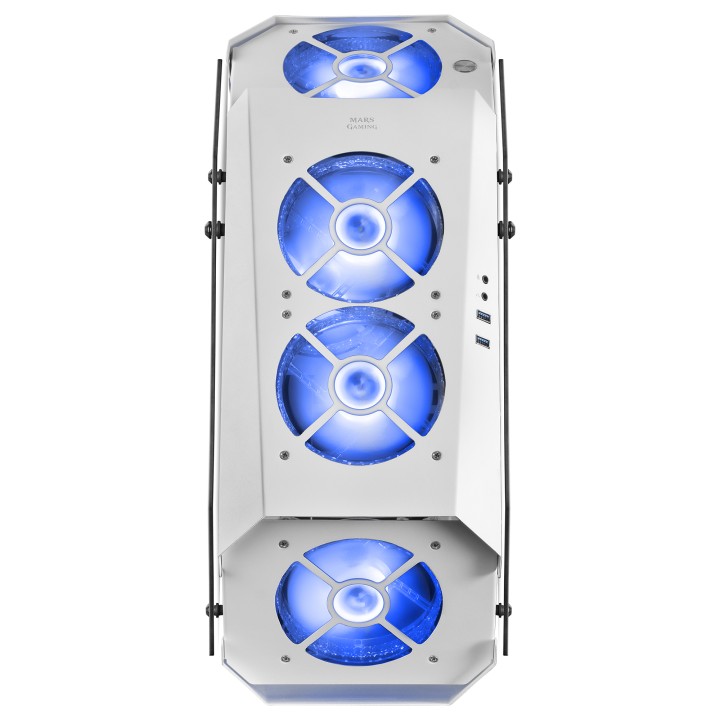 Caja Mars Gaming Premium ARGB ATX mATX Blanca (MC51W)