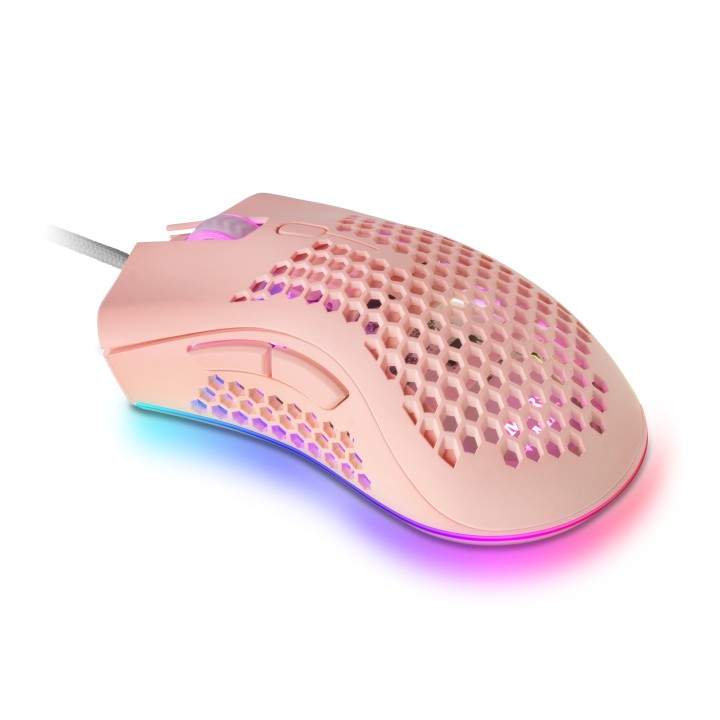 Ratón Mars Gaming Óptico RGB USB 32000dpi Rosa (MMEXP)