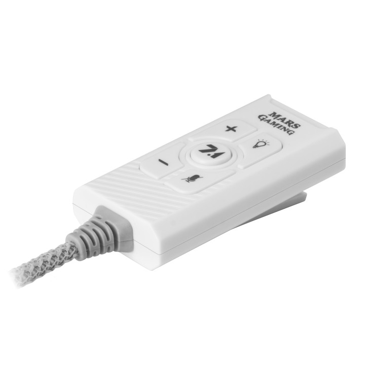 Tarjeta Sonido Mars Gaming 7.1 USB 1.5m Blanca (MSC2W)