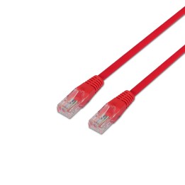 Cable AISENS RJ45 Cat.6 U/UTP 0.5m Rojo (A135-0237)