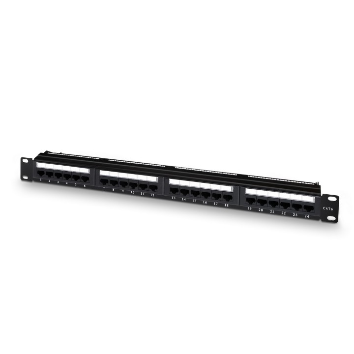Panel AISENS 24P RJ45 CAT6 UTP 19" 1U (A141-0308)