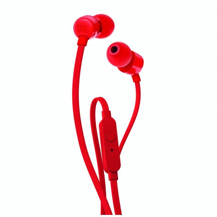 Auriculares JBL Intraurales 3.5mm Rojos (T110RED)