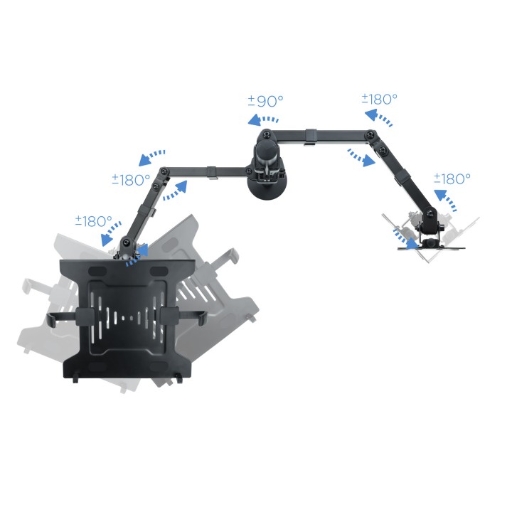 Soporte de Mesa TooQ 13"-32" Gira/Inclina (DB1200TN-B)