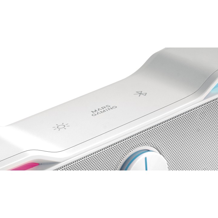 Barra de Sonido Mars Gaming 2.0 BT RGB Blanco (MSBXW)