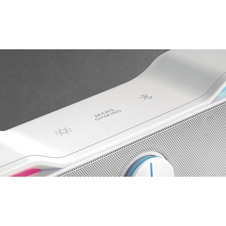 Barra de Sonido Mars Gaming 2.0 BT RGB Blanco (MSBXW)
