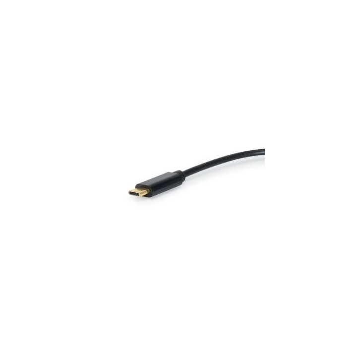 Adaptador EQUIP USB-C a 2x Jack 3.5mm Negro (EQ133469)