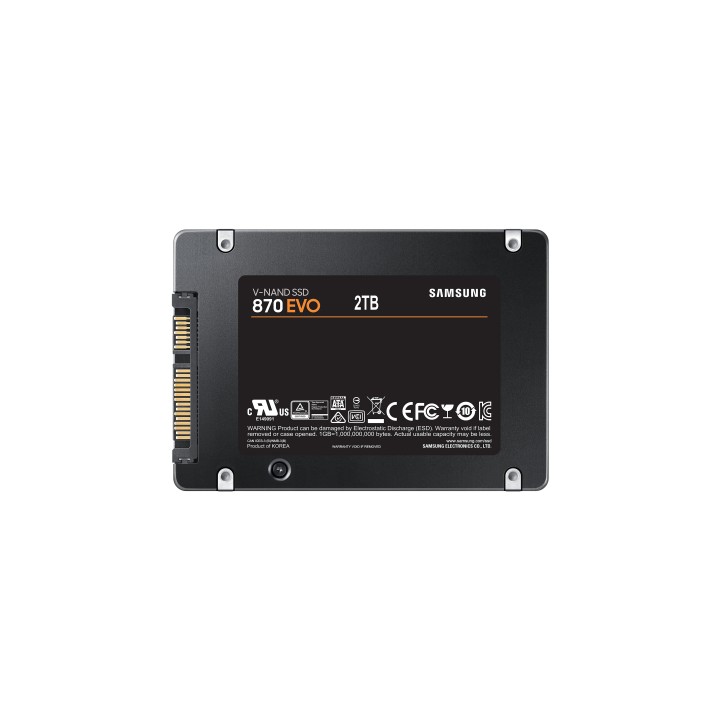 SSD Samsung 870 Evo 2.5" 2Tb SATA3 (MZ-77E2T0B/EU)