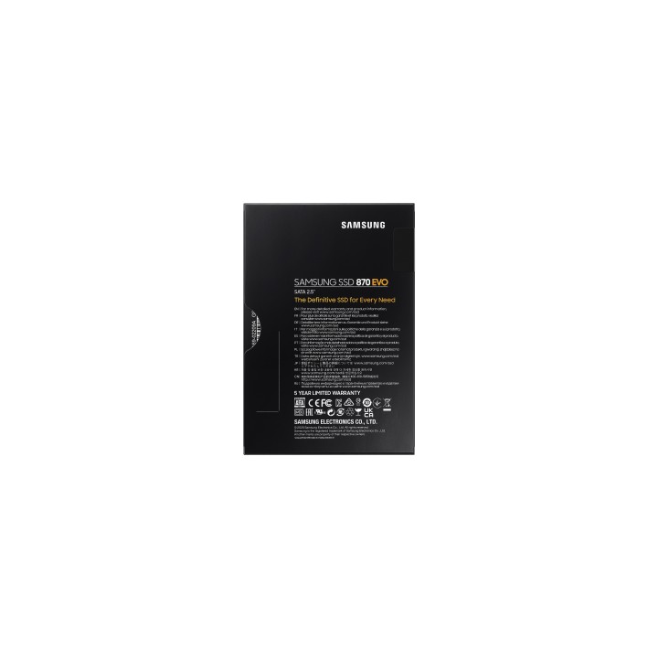 SSD Samsung 870 Evo 2.5" 2Tb SATA3 (MZ-77E2T0B/EU)