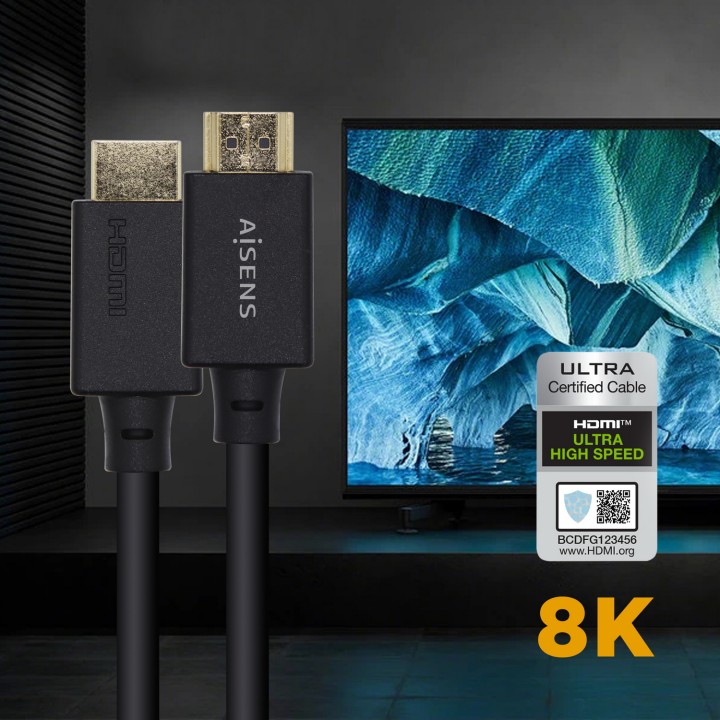 Cable AISENS HDMI/M a HDMI/M 3m Negro (A150-0424)