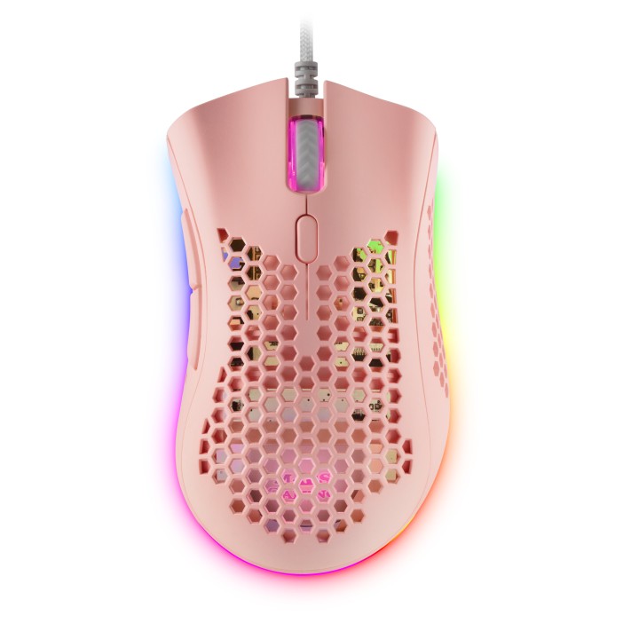Ratón Mars Gaming Óptico RGB USB 32000dpi Rosa (MMEXP)