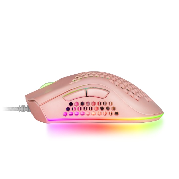 Ratón Mars Gaming Óptico RGB USB 32000dpi Rosa (MMEXP)
