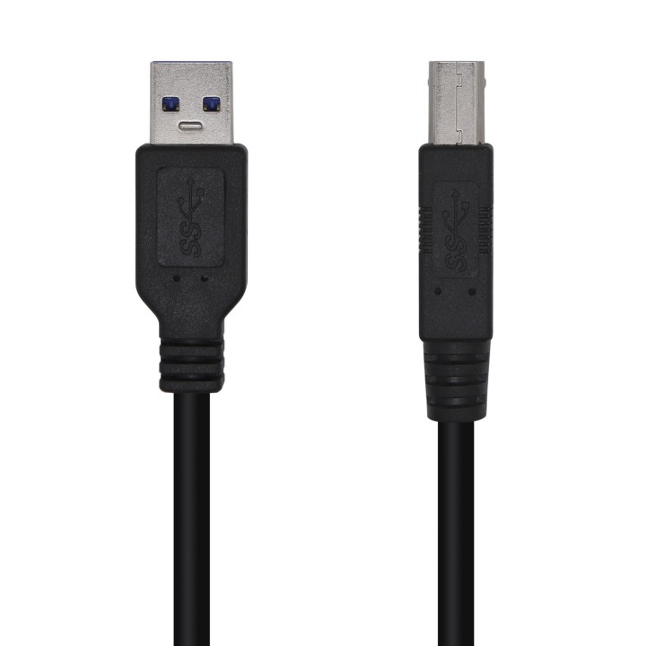 Cable AISENS USB-A/M a USB-B/M 3m Negro (A105-0445)