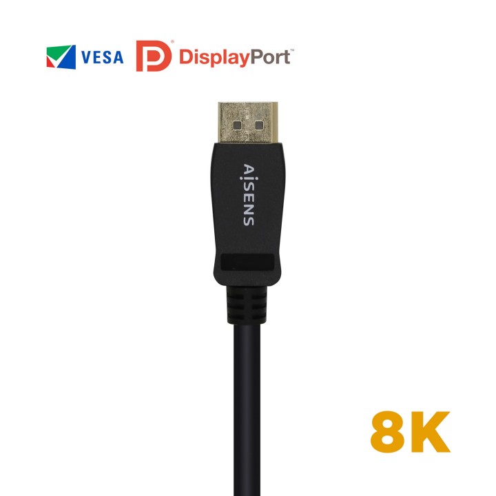 Cable AISENS DP/M a DP/M 1m Negro (A149-0431)