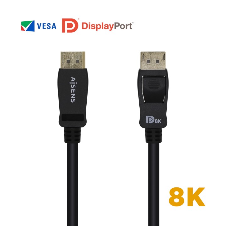 Cable AISENS DP/M a DP/M 2m Negro (A149-0432)