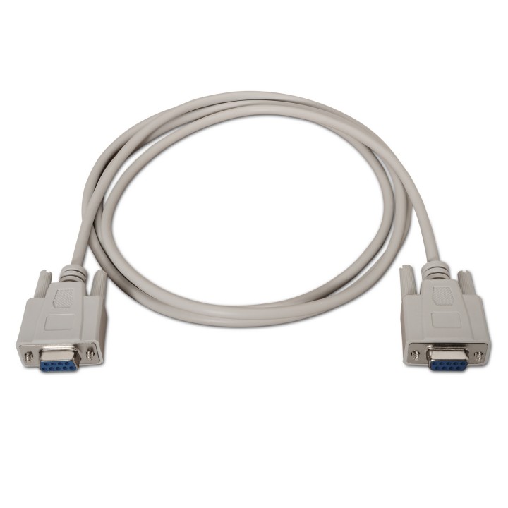 Cable AISENS RS232 DB9/H a DB9/H 1.8m Beige (A112-0066)