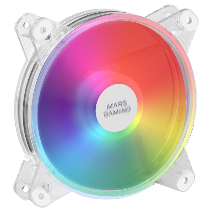 Ventilador Mars Gaming 120mm RGB Transparente (MFD)