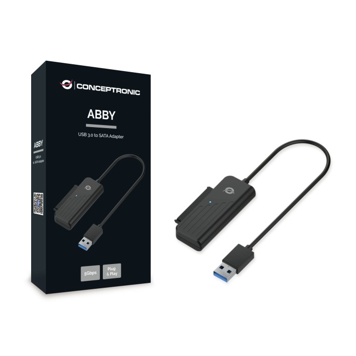 Adaptador CONCEPTRONIC USB 3.0 a SATA 2.5" (ABBY01B)
