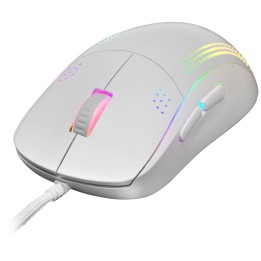 Ratón Mars Gaming RGB USB-A 32000dpi Blanco (MMPROW)