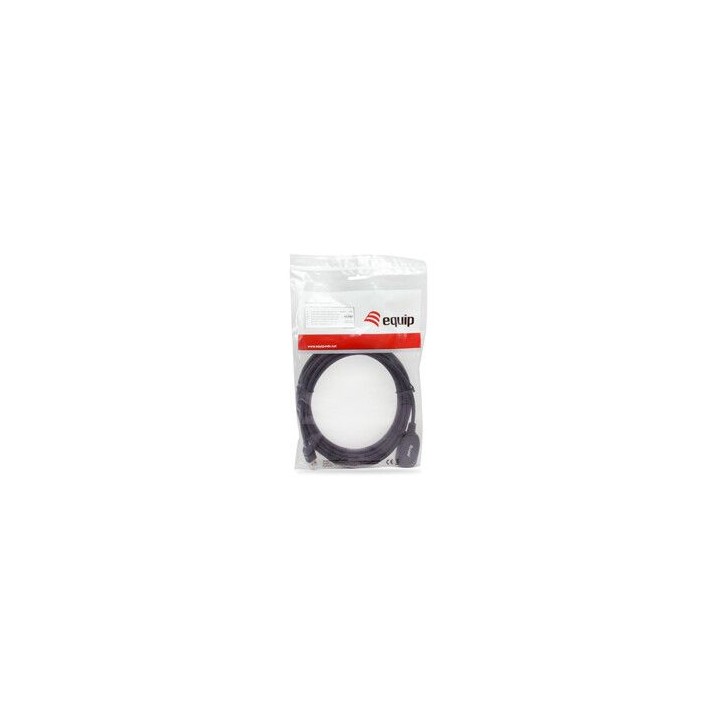 Cable EQUIP USB-A/M a USB-A/H 5m Negro (EQ133346)