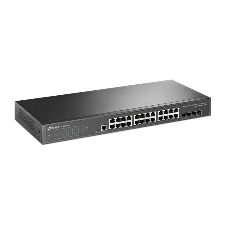Switch TP-Link 24xRJ45 4xSFP+ Rack Negro (TL-SG3428X)