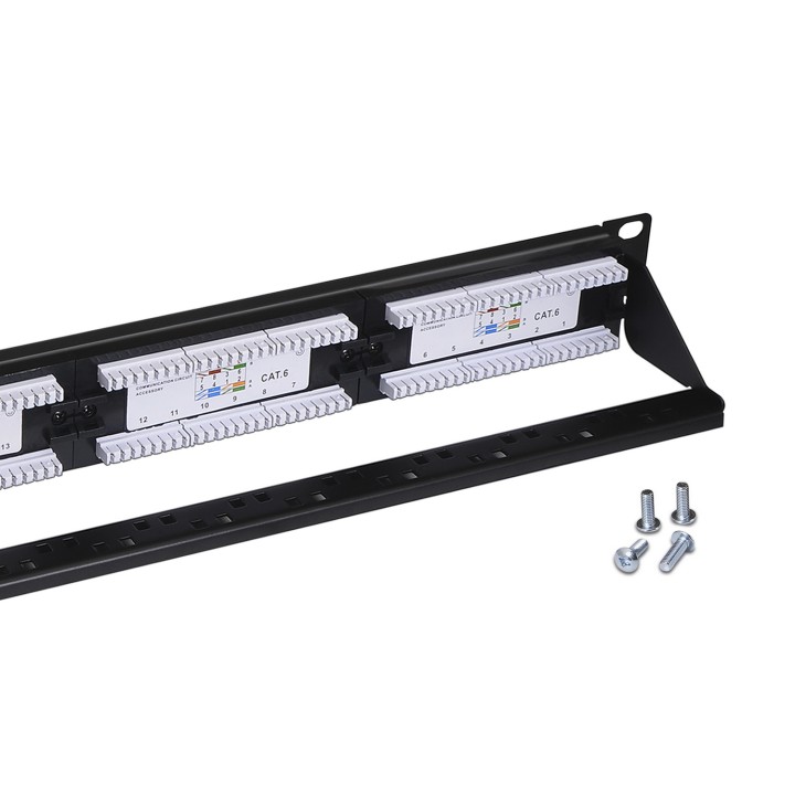 Pach Panel AISENS 24p RJ45 Cat6 UTP 19" 1U (A141-0509)