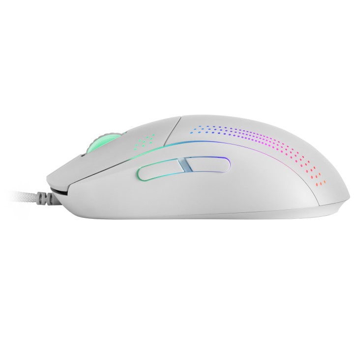 Ratón Mars Gaming RGB USB-A 32000dpi Blanco (MMPROW)