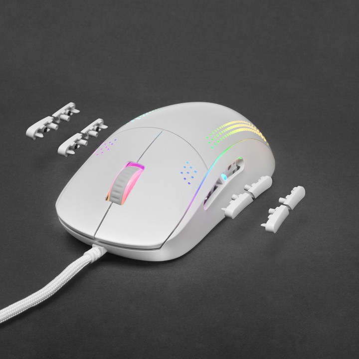 Ratón Mars Gaming RGB USB-A 32000dpi Blanco (MMPROW)