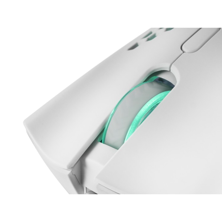 Ratón Mars Gaming Óptico RGB USB 32000dpi Blanco(MMEXW)