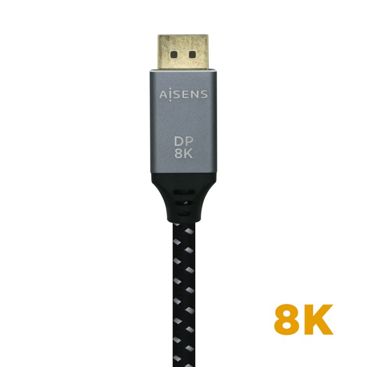 Cable AISENS DP/M a DP/M 3m Gris/Negro (A149-0438)