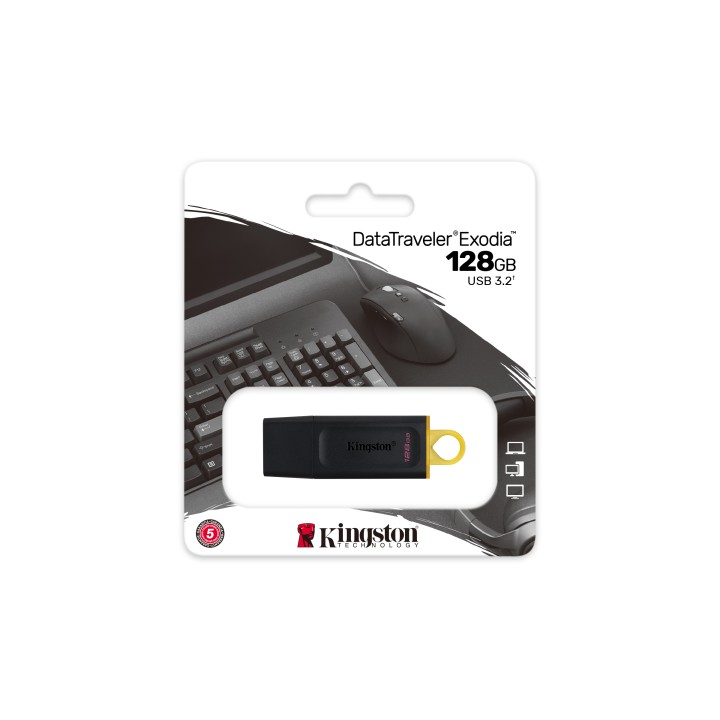 Pendrive Kingston Exodia 128Gb USB-A Negro (DTX/128GB)