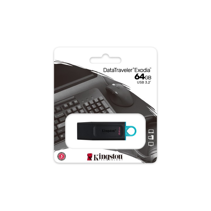 Pendrive Kingston Exodia 64Gb USB-A 3.0 (DTX/64GB)
