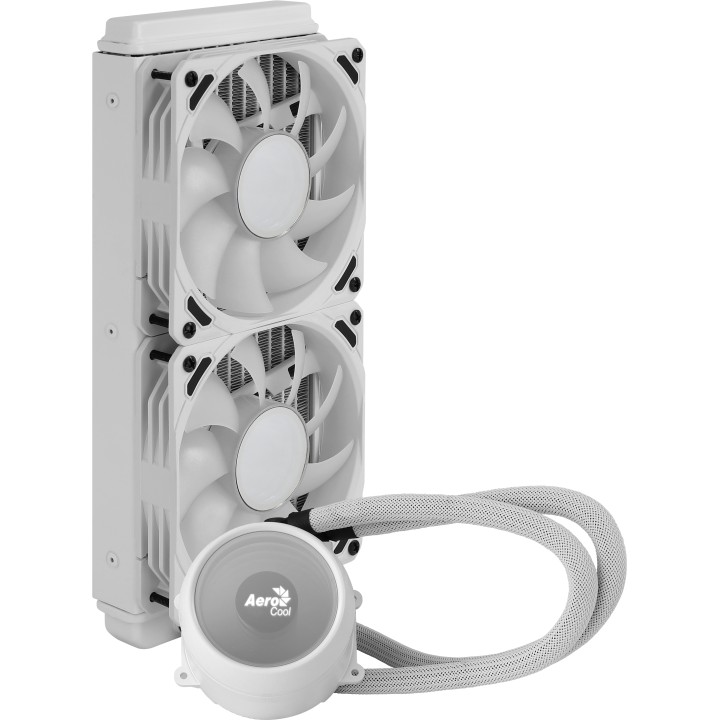 Refrig. Líq. AEROCOOL 2x120mm ARGB Blanca (MIRAGEL240W)