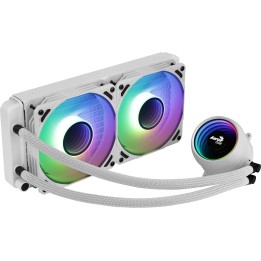 Refrig. Líq. AEROCOOL 2x120mm ARGB Blanca (MIRAGEL240W)
