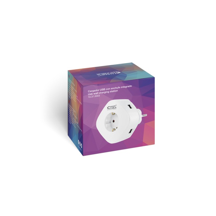 Cargador de Pared Nanocable 1USB-A 1USB-C (10.37.0003)