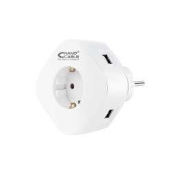 Cargador de Pared Nanocable 1USB-A 1USB-C (10.37.0003)
