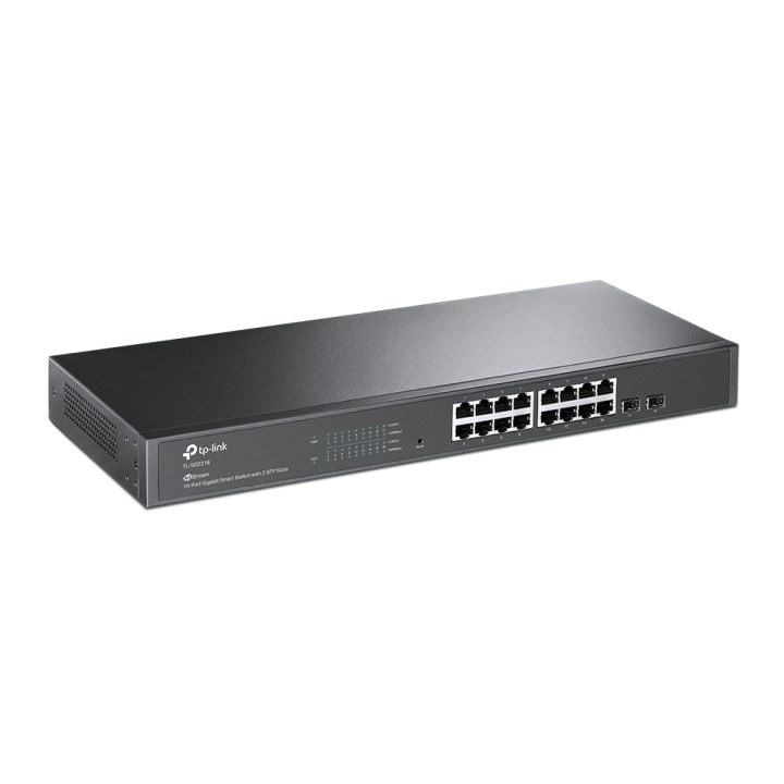 Switch TP-Link 16xRJ45 GbE 2xSFP Rack Negro (TL-SG2218)