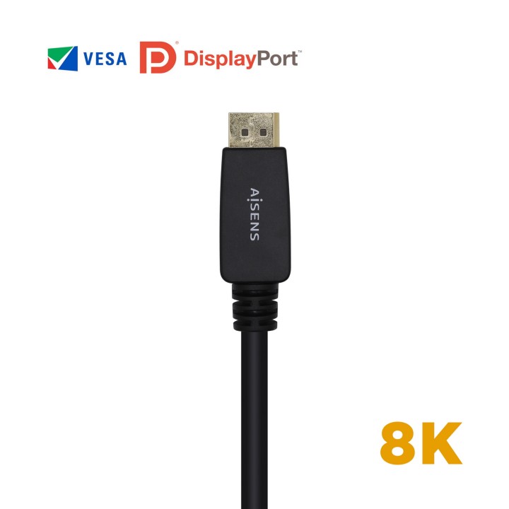 Cable AISENS DP/M a DP/M 3m Negro (A149-0433)