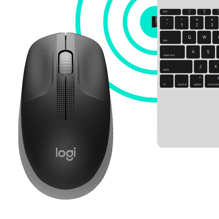 Ratón LOGITECH M190 Óptico RF 1000dpi Gris (910-005906)